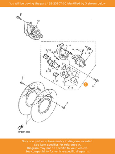 Yamaha caliper assy - caliper,