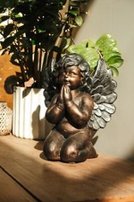 Bronze Effect Praying Cherub
