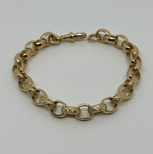 9ct yellow gold plain - , and