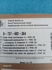 Worcester Bosch Plate Heat Exchanger 8-737-602-364 Brand New Genuine Part 771619