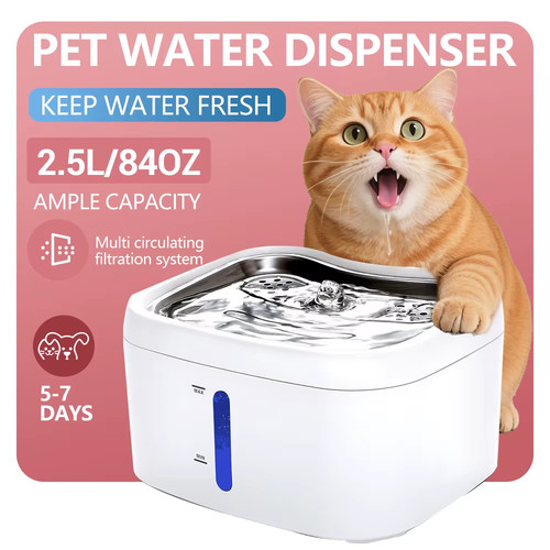 84oz cat water fountain - 2.5l/84oz,