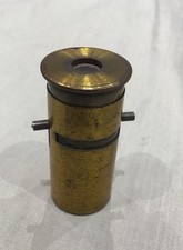 Antique brass pocket microscope