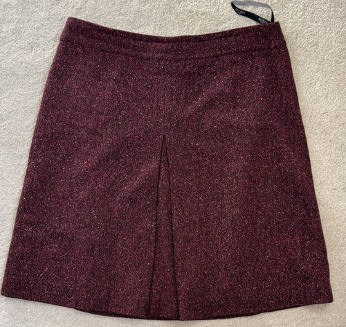 Hobbs burgundy fleck wool - burgundy, wool/