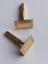9 ct gold cufflinks hallmarked