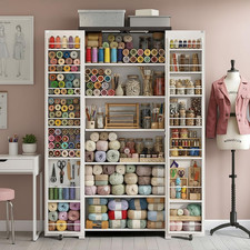 Craft Storage Cabinet with LED