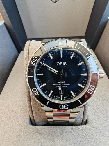Oris aquis date 43mm blue - oris,