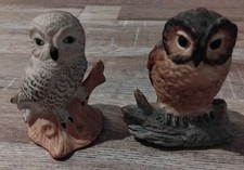 2 x Owls porcelain Vintage