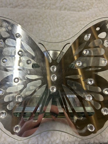 Large butterfly candle holder - candle,