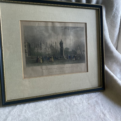 Vintage coloured etching - coloured, of