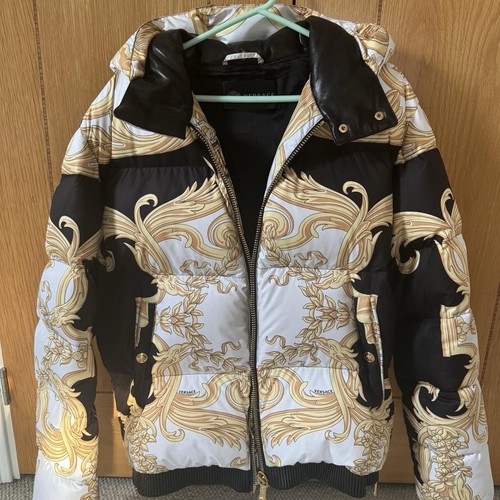 Versace puffer jacket - versace, gold