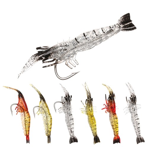 Soft silicone shrimp - 5x,