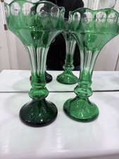 Emerald green glass lustre - emerald,