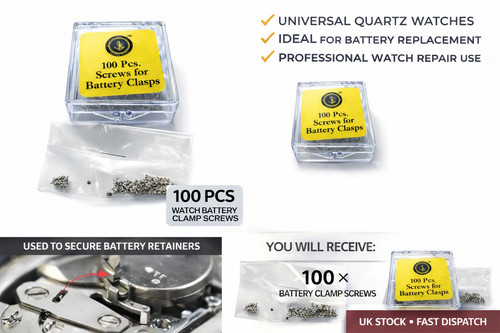 100pcs watch battery clamp - watch,