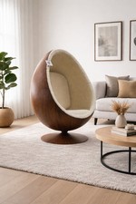 Pod egg chair - chair, wood