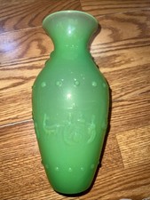 milk glass green case