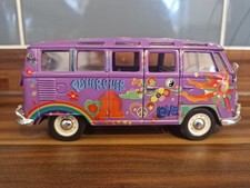 Maisto VW Campervan Flower Power Samba Diecast Purple