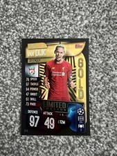 MATCH ATTAX 2019/20 19/20 VIRGIL VAN DIJK GOLD LIMITED EDITION No. LE5 UEFA