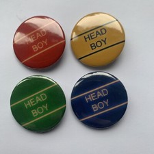 4 X Head Boy School Pin Badges
