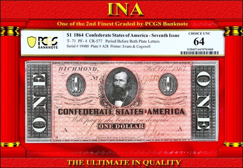 1864 confederate 71 pf 4 - 1864, pf-4