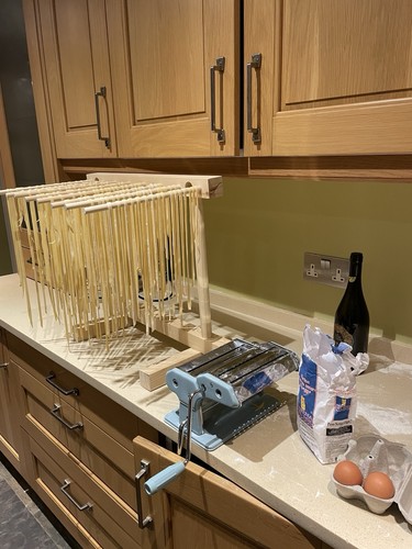 Pasta drying rack handmade - pasta, rack,