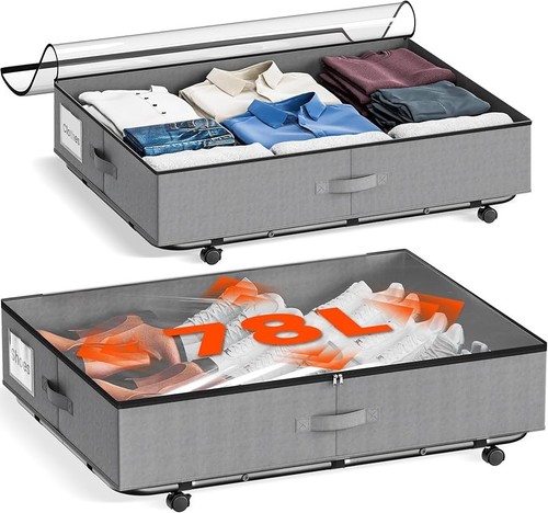 Under bed storage - bed, containers