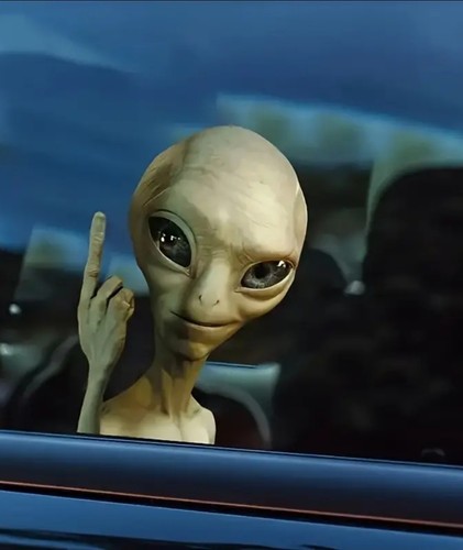 Alien the car - the, window