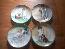 Set of 4 Porcelein Plates (Hamilton Collection) + certificates of authenticity