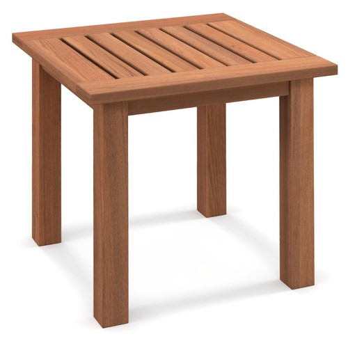 Natural slatted patio - slatted,