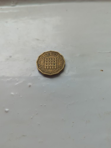 Elizabeth three pence - three, coin