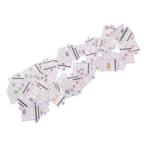 57pcs guitar chord cards for - 57pcs,