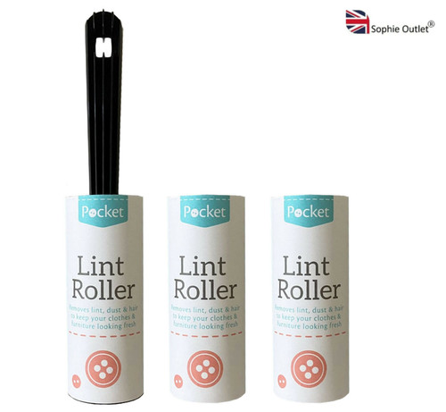 3pk lint rollers dust - lint,