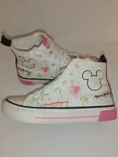 DISNEY MICKY MOUSE HI-TOP SNEAKERS TRAINER BOOTS UK 13 MINNIE KIDS SHOES GIRL