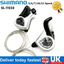 Shimano SL-TX50 3/6/7/18/21 Speed MTB Mountain Bike Thumb Gear Shift Lever Set