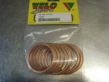 43 x 41 x 3 COPPER EXHAUST GASKETS x10 KAWASAKI KL250?  NEW OLD STOCK 