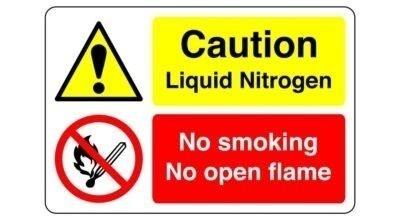 Danger liquid nitrogen sign - danger,