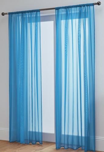 Voile curtains pair - curtains, panels)
