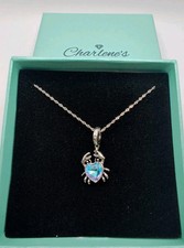 Blue Crab Crystal 925 Sterling