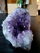 Natural Amethyst Druze Geode Quartz Crystal Cluster 3Kg R80 15x13cm XL