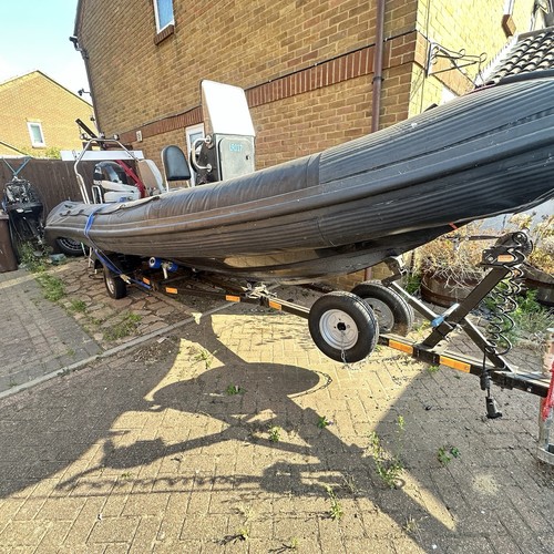 Rib fishing boat with - rib, 80