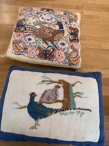 Vintage cushions embroidery - vintage,