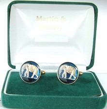 Large elephant cufflinks - ,