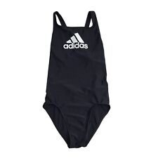 Adidas Black Gym Sports Top Leotard Uk Girl's 13-14 Years J891