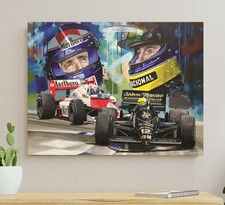 Ayrton Senna  Alai Prost 24x18
