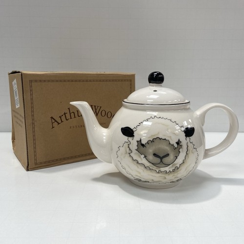 Arthur wood teapot - teapot, back