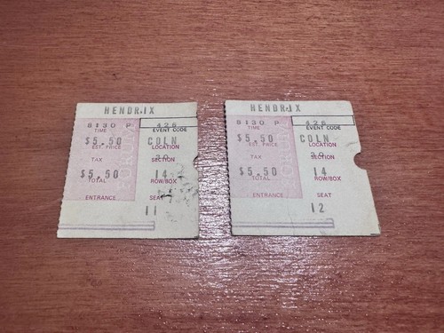 Jimi hendrix ticket - , lot