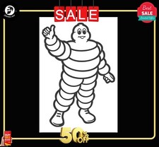 Michelin Man Stickers. Race &