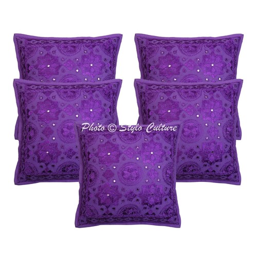 Embroidered cushion cover boho - cushion,