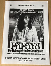 Joe D‘Amato PAPAYA LIEBESGÖTTIN DER KANNIBALEN Sirpa Lane WR + PH