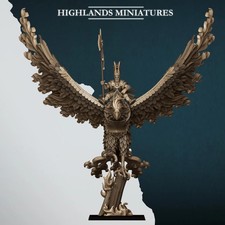 Aegean Elf Lord on Fire Phoenix - Highlands Miniatures - Aegean Elves - 28mm