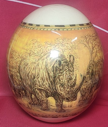 Decorative ostrich egg - decorative,